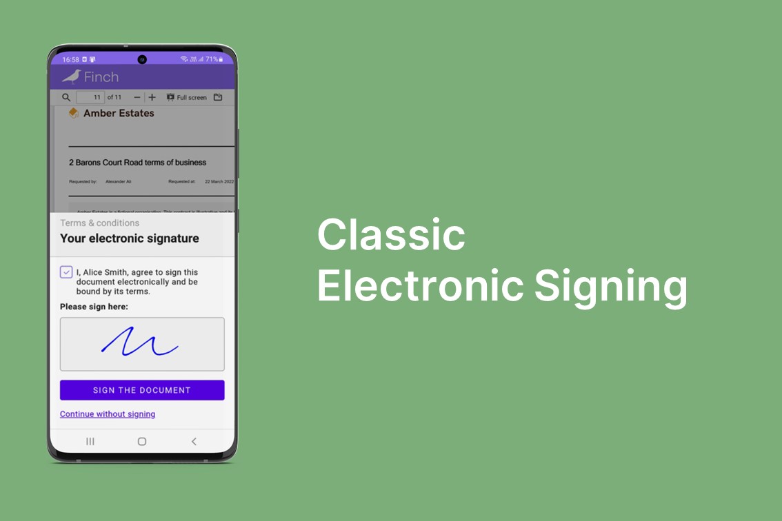 Electronic signing